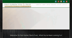 Desktop Screenshot of firstfltitle.com
