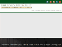 Tablet Screenshot of firstfltitle.com